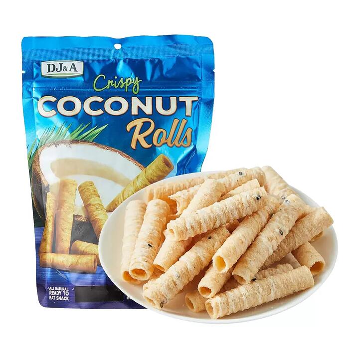DJ&A Coconut Rolls with 55% Coconut Milk - 70g