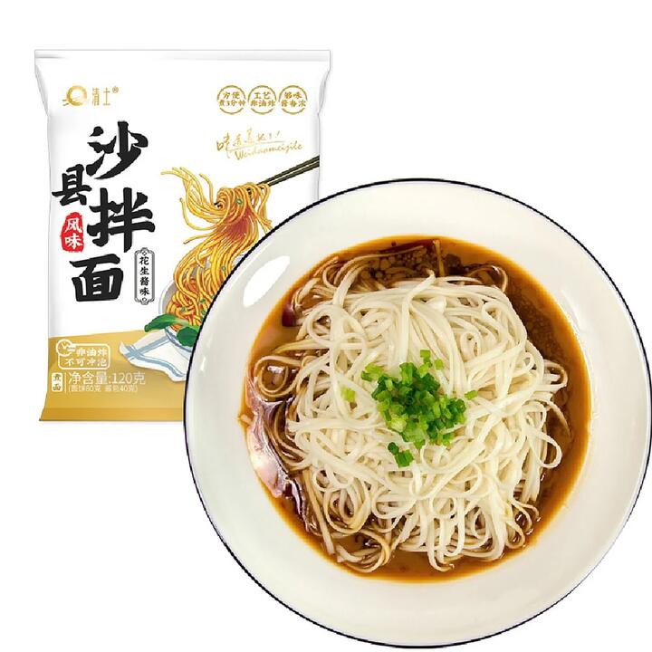 Sha County Mixed Noodles with Peanut Sauce Flavor - 120g