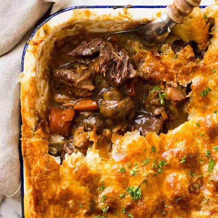 Ommi's Frozen Red Wine Braised Beef Neck Pie - 1kg