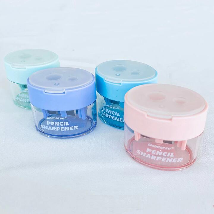 Daimarse Pencil Sharpener - Mixed Colors (Purple/Pink/Blue/Green) X3