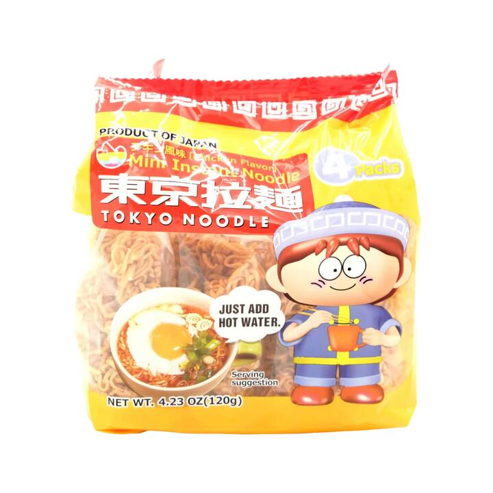Tokyo Mini Ramen Noodles - 4 Packs, 120g