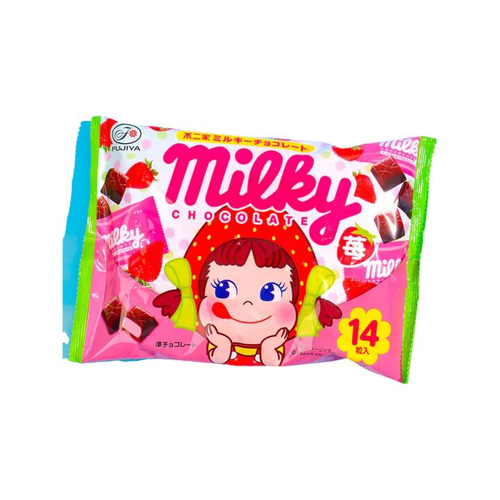 Fujiya Milky Strawberry Chocolate - 14 Pieces