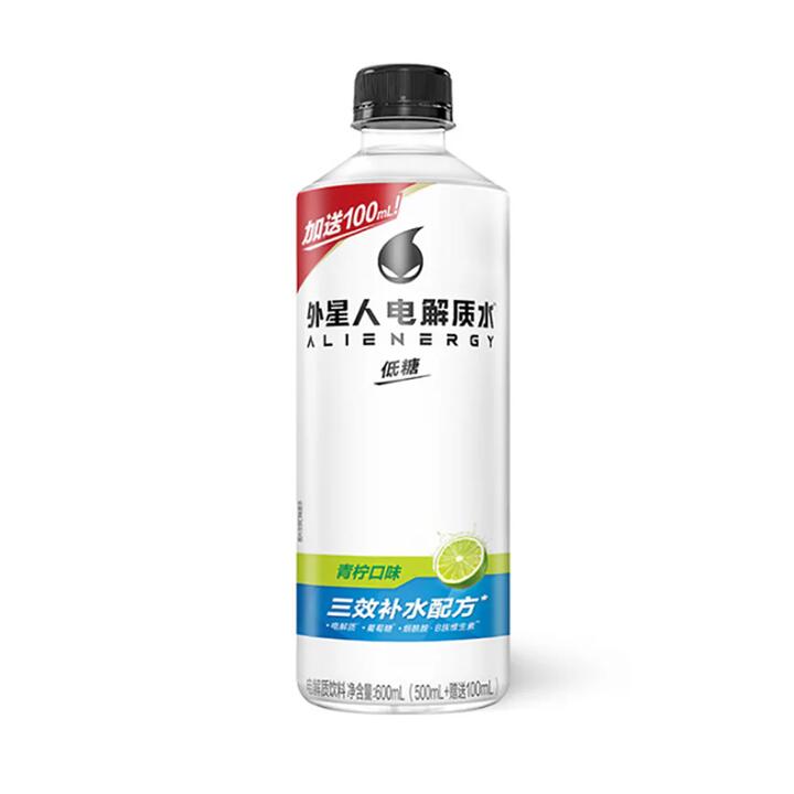 Alienergy Electrolyte Water - Lime Flavor, Low Sugar, 600ml