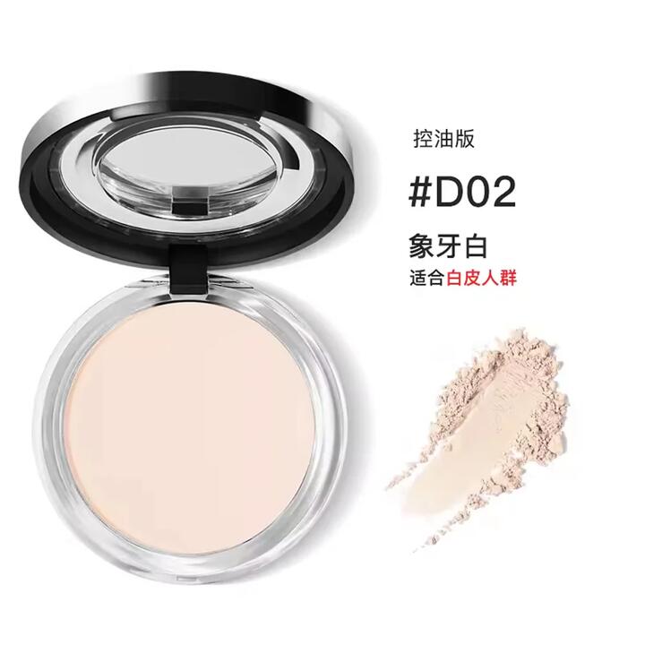 Menow Compact Powder #D02 Ivory White (Oil Control) - 10g