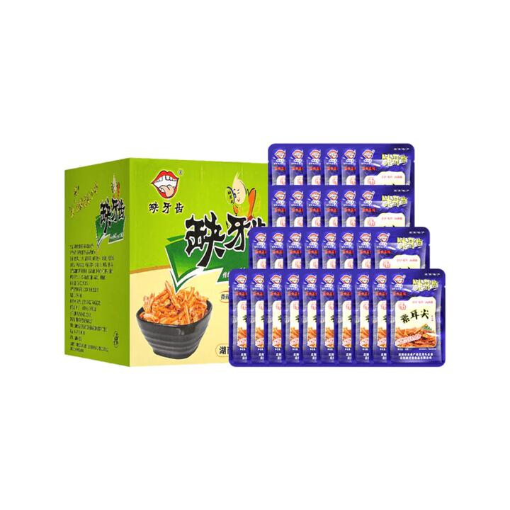 Que Yachi Vegetarian Tofu Ear Tips - Spicy Flavor, 16g x 30 Packs