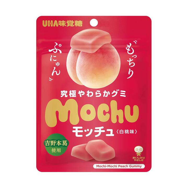 UHA Mochu Mochi Peach Gummy - 45g