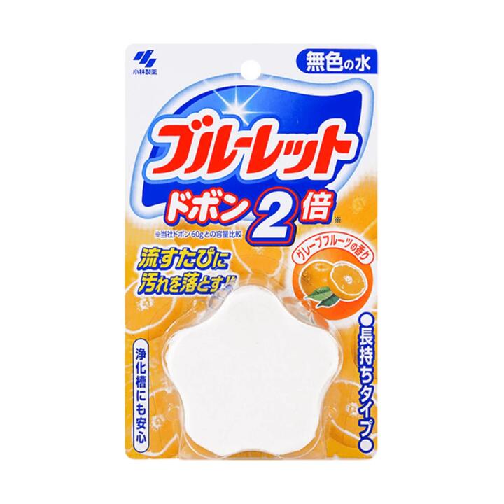Kobayashi Pharmaceutical Grapefruit Scent Toilet Bowl Cleaner Block