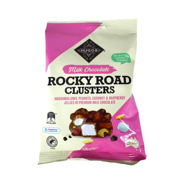Hugo's Rocky Road Clusters - Milk Chocolate, 120g