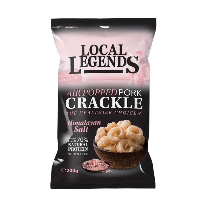 Local Legends Air Popped Pork Crackle - Himalayan Salt, 200g