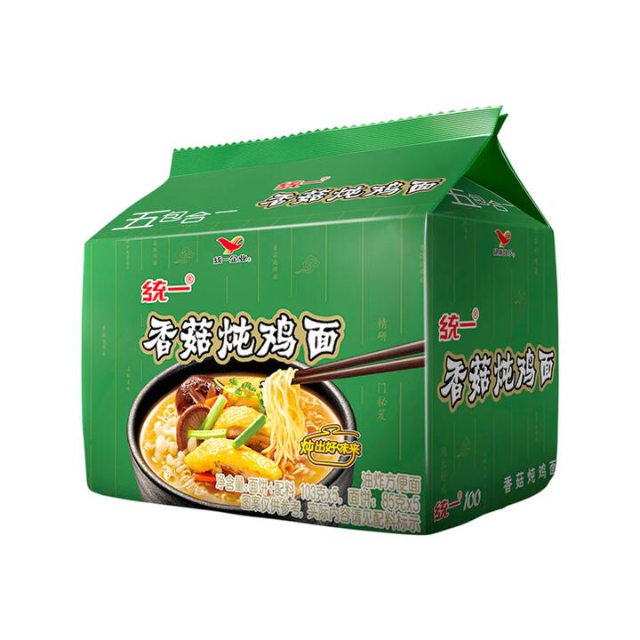 Uni-President Mushroom Stewed Chicken Instant Noodles - 103g x 5 Packs