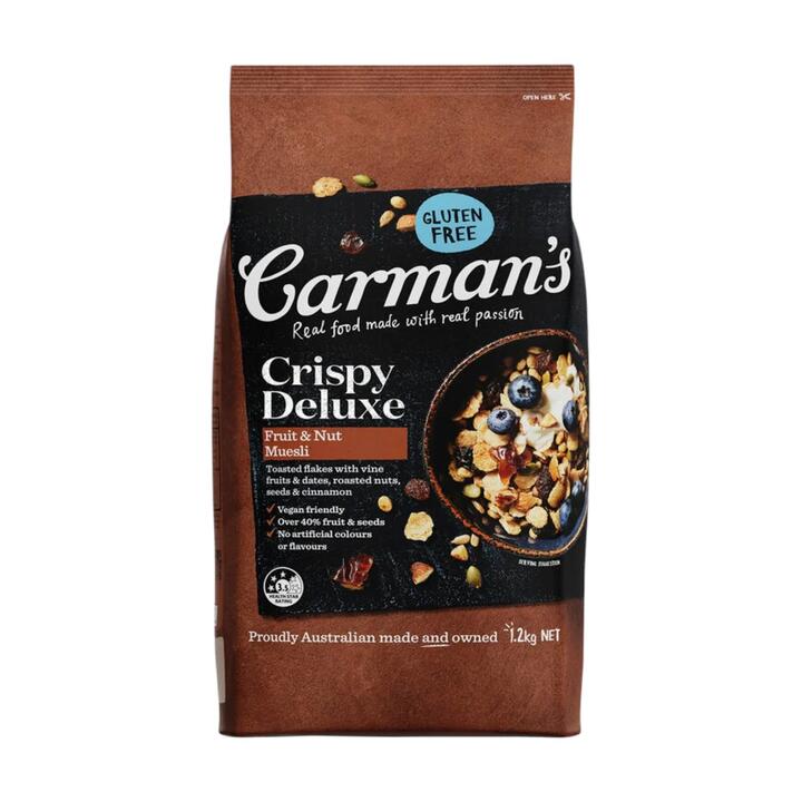 Carman's Crispy Deluxe Fruit & Nut Gluten-Free Muesli - 1.2kg