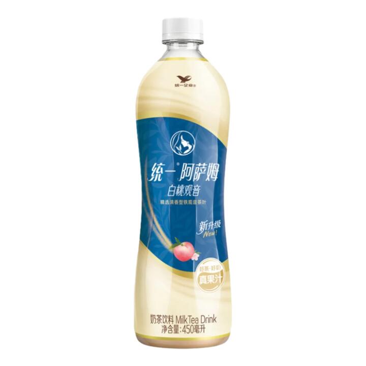 Uni-President Assam Milk Tea – White Peach Oolong Flavor, 450ml
