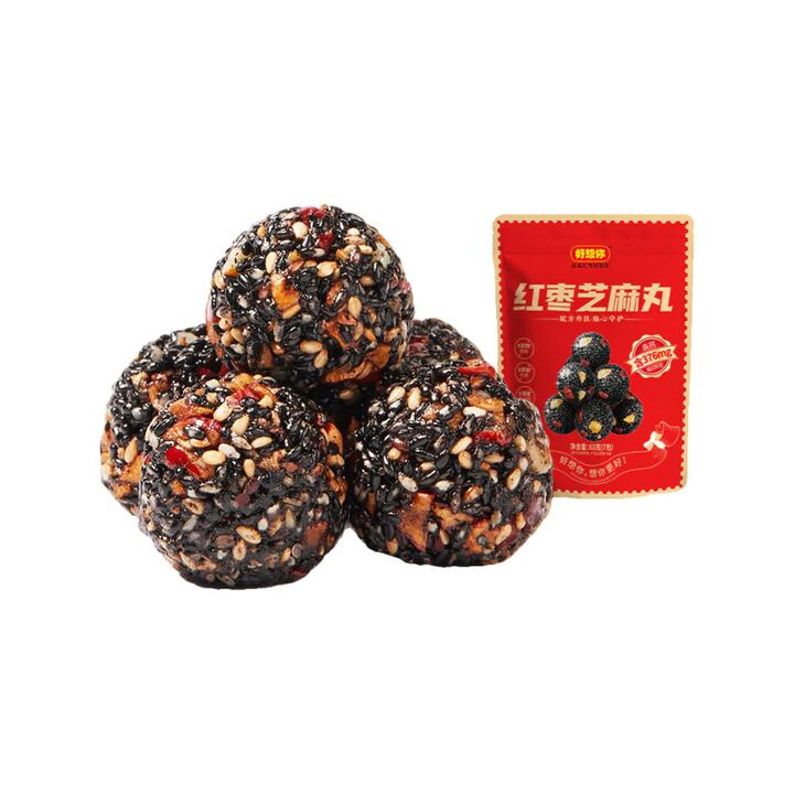 Haoxiangni Red Date & Black Sesame Energy Balls - 63g