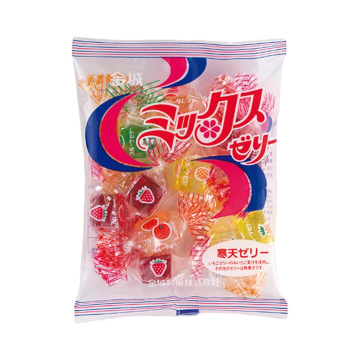 Kinjo Seika Mixed Fruit Agar Jelly Candies 175g – Individually Wrapped Kanten Jellies
