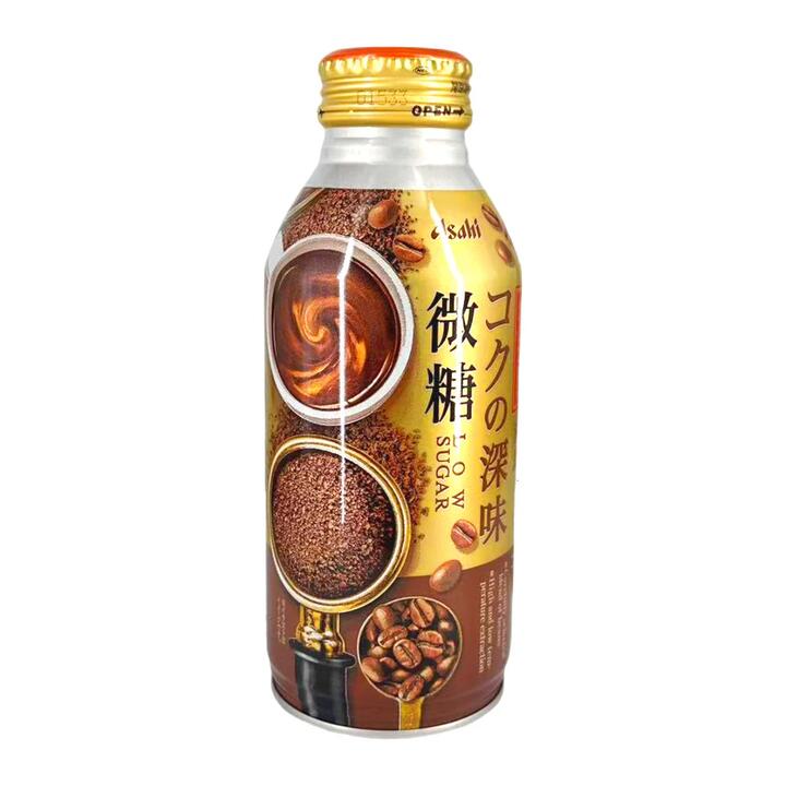 Asahi Wonda Low Sugar Rich Blend Coffee Drink 370g – Ready-to-Drink Japanese Canned Coffee
