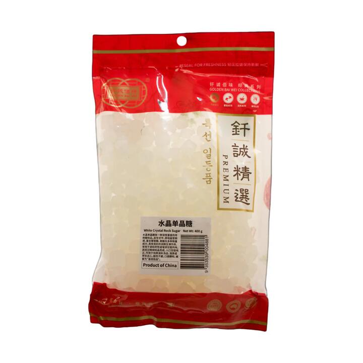 Qiancheng Premium White Crystal Rock Sugar 400g