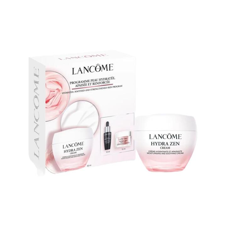 Lancôme Hydra Zen Hydrating & Soothing Skincare Gift Set – 3-Piece Collection (50 ml Cream + 10 ml Génifique Serum + 5 ml Cream)