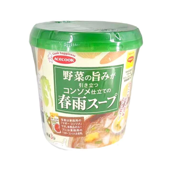 Acecook Vegetable Consommé Harusame Glass Noodle Soup Cup – 318g