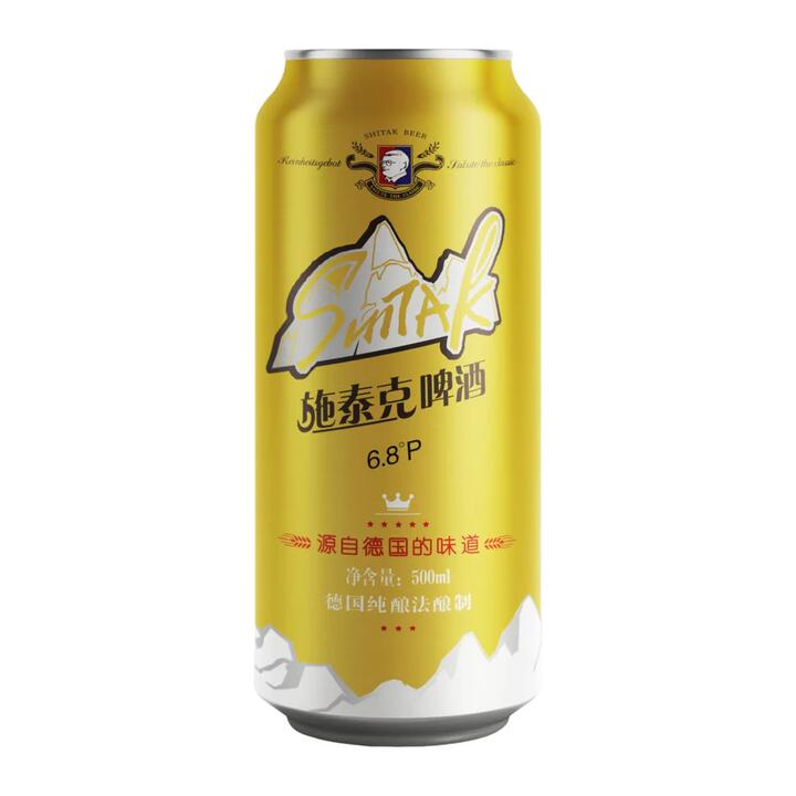 Tianhu “Shitak” Strong Lager Beer 6.8% ABV – 500ml Can