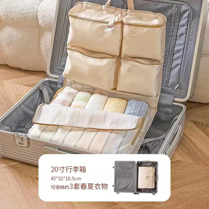 Modern Housewife 7-in-1 Hanging Packing Cube & Luggage Organizer Set