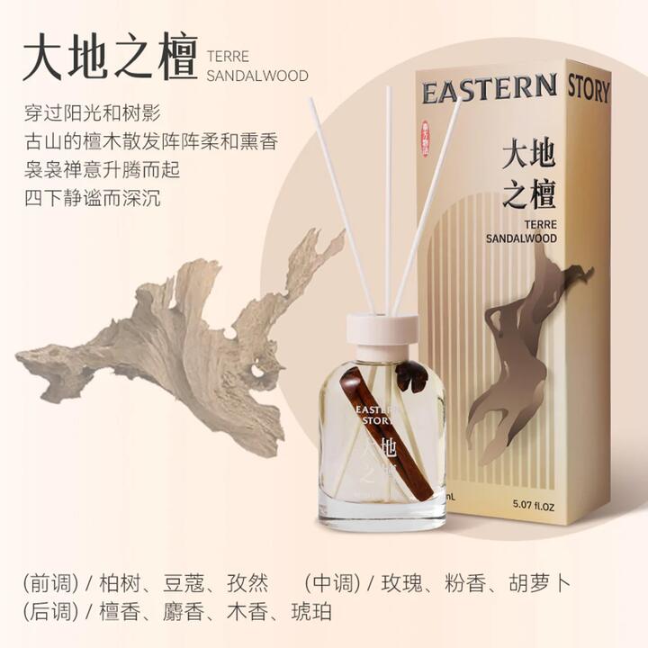 Airguard Eastern Story Reed Diffuser – Terre Sandalwood 150ml (Flameless Home Fragrance)