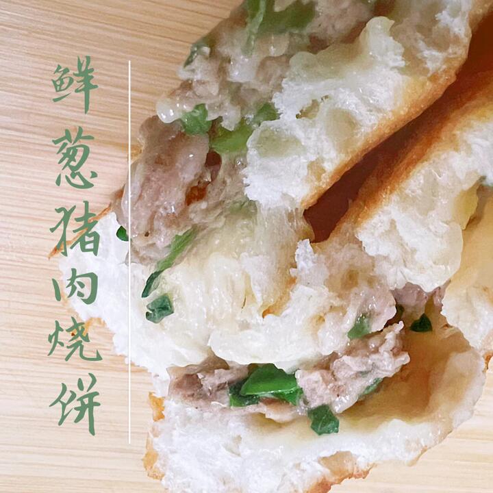 Fulin Frozen Scallion & Pork Shaobing – 2 Pieces - Chinese Stuffed Flatbread