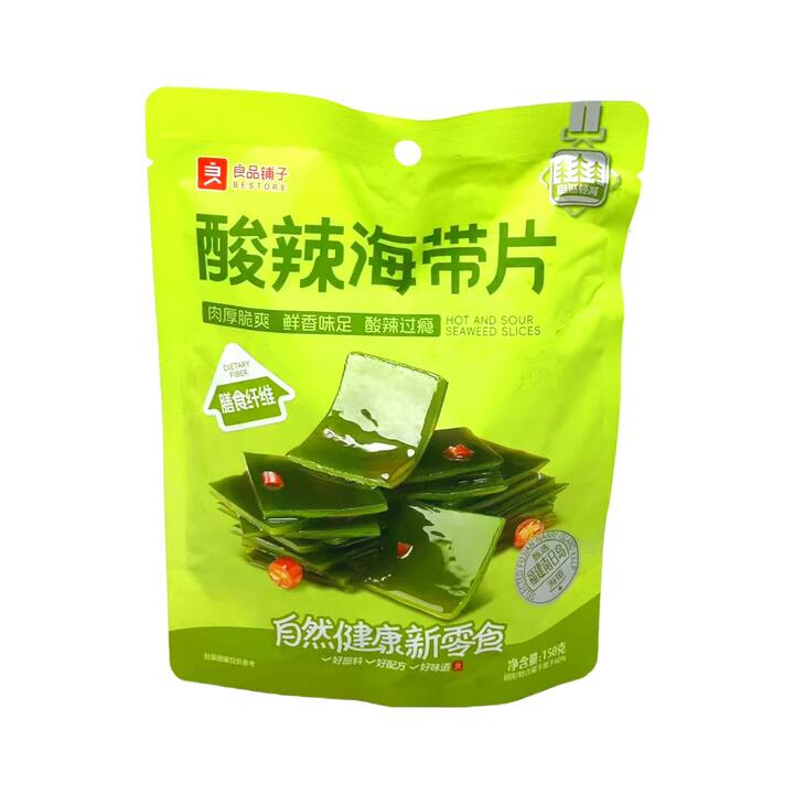 Bestore Hot & Sour Kelp Slices 150g – Spicy & Tangy Ready-to-Eat Seaweed Snack