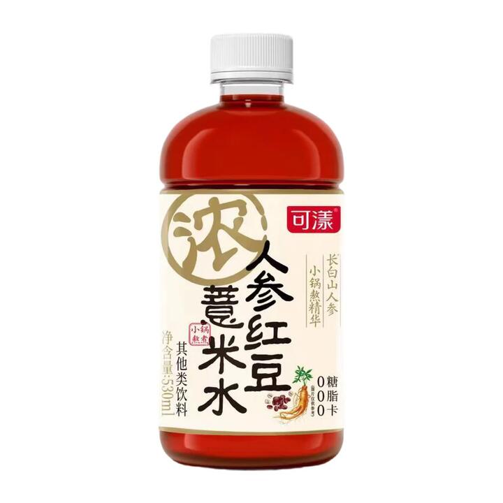Koyang Ginseng, Red Bean & Job's Tears Herbal Drink 530ml – Sugar-Free, Zero Fat