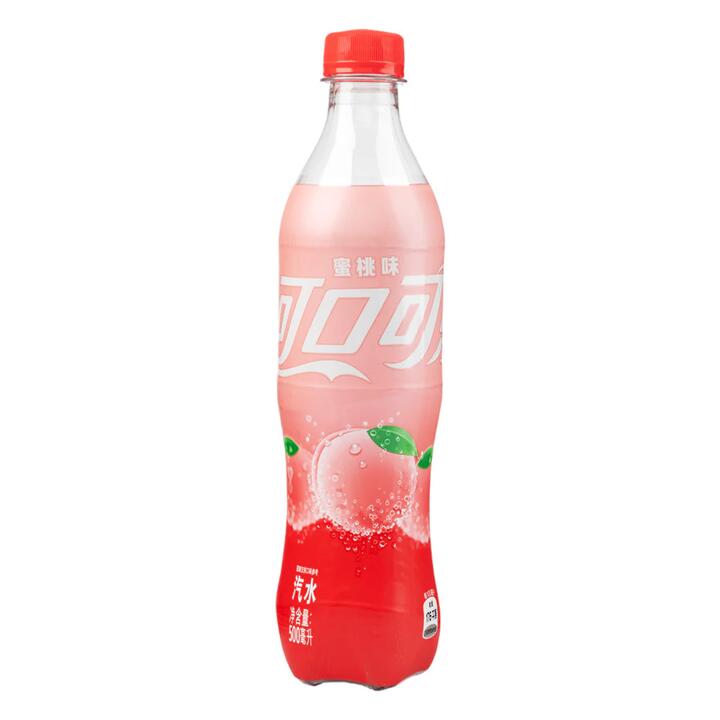Coca-Cola Peach Flavored Soda 500ml – Sparkling Soft Drink