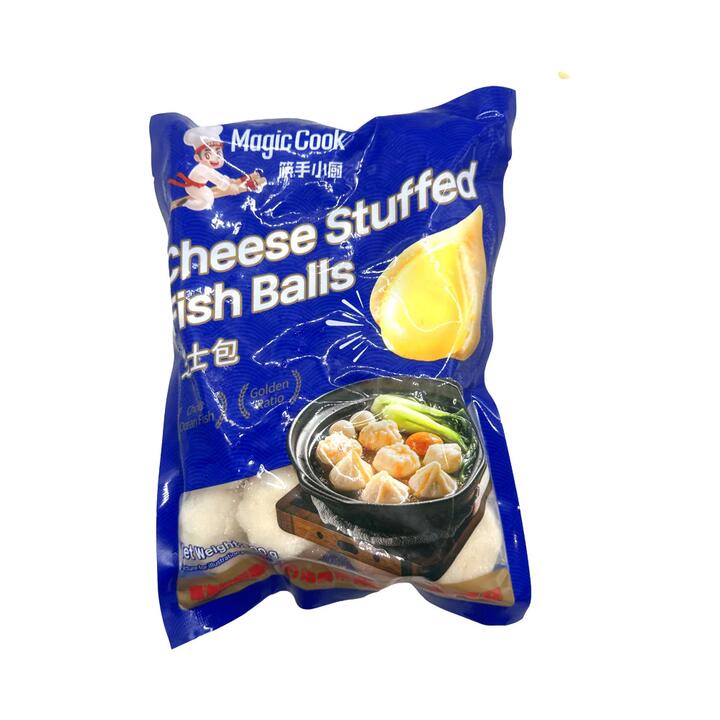 Magic Cook Cheese-Stuffed Fish Balls 500g – Hot Pot Ready Frozen Seafood Snack