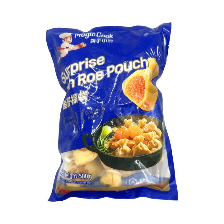 Haidilao Magic Cook Surprise Fish Roe Pouches 500g – Stuffed Tofu Pockets for Hot Pot