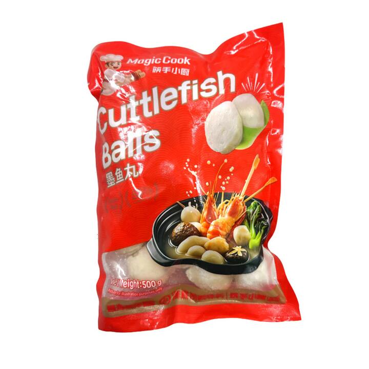 Haidilao Magic Cook Cuttlefish Balls 500g – Frozen Seafood Meatballs for Hot Pot & Soup