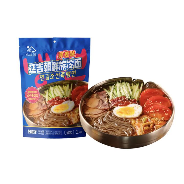 Zhuo Zheng Yuan Yanji Korean Buckwheat Naengmyeon Cold Noodles 404g – Ready in 5 Minutes