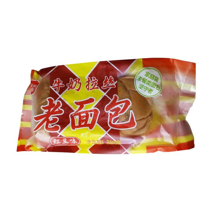 ibie Milk Pull-Apart Bread – Red Bean Flavor 210g – Soft Asian Milk Bread Snack
