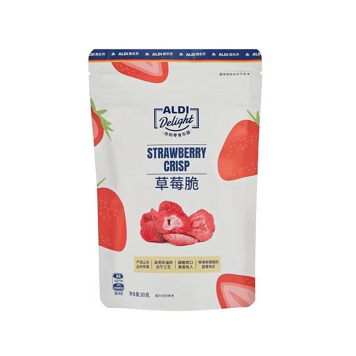 ALDI Delight Strawberry Crisps 30g – Limited Import
