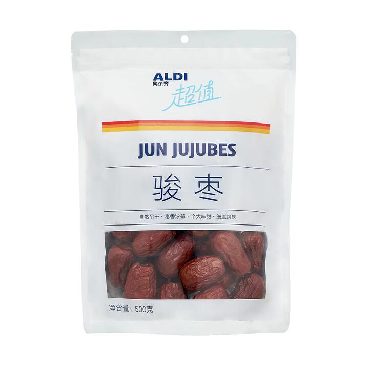 ALDI Jun Jujubes 500g – Limited Import - Chinese Red Dates