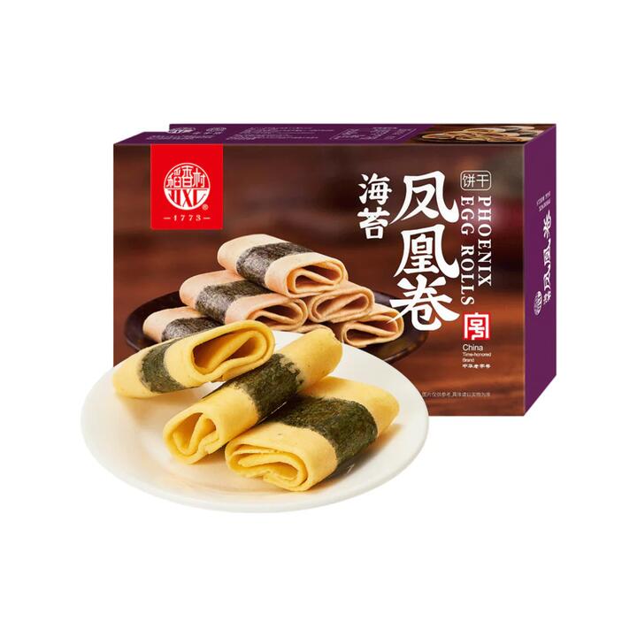 Daoxiangcun Seaweed Phoenix Egg Rolls 110g – Crispy Layered Biscuit Snack