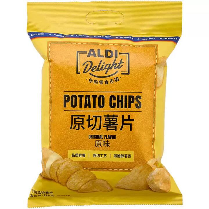 Aldi Delight Original Flavor Potato Chips 128g – Limited Import