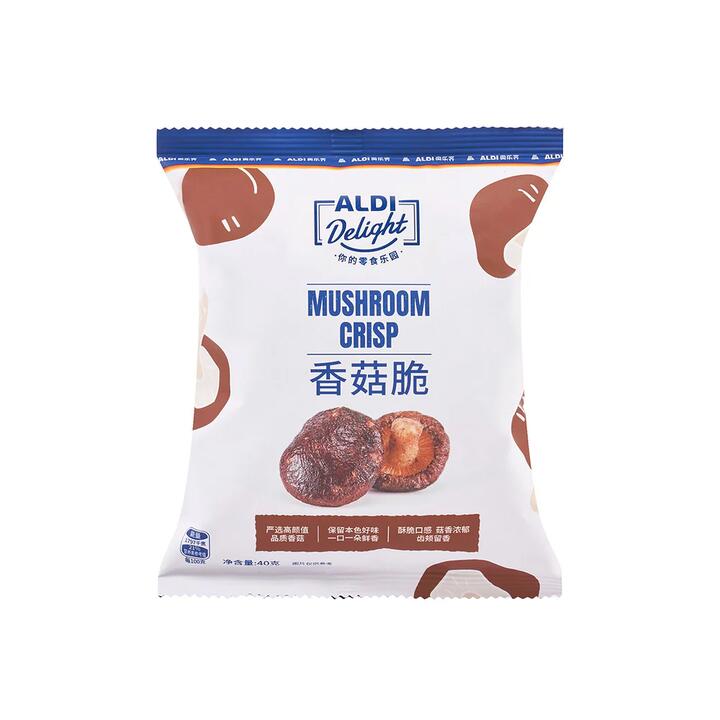 Aldi Delight Mushroom Crisp 40g – Shiitake Mushroom Chips - Limited Import