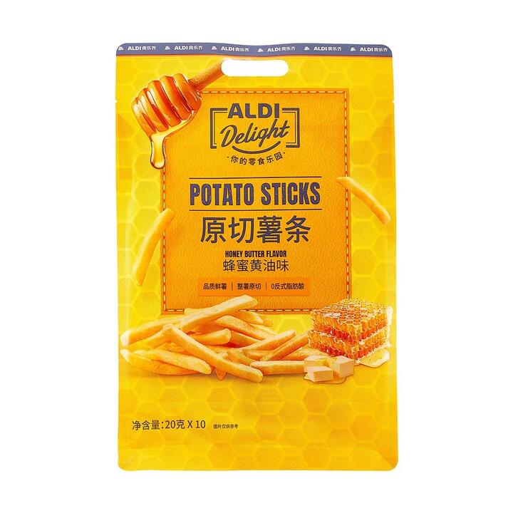 Aldi Delight Honey Butter Potato Sticks 20g x 10 Packs – Limited Import