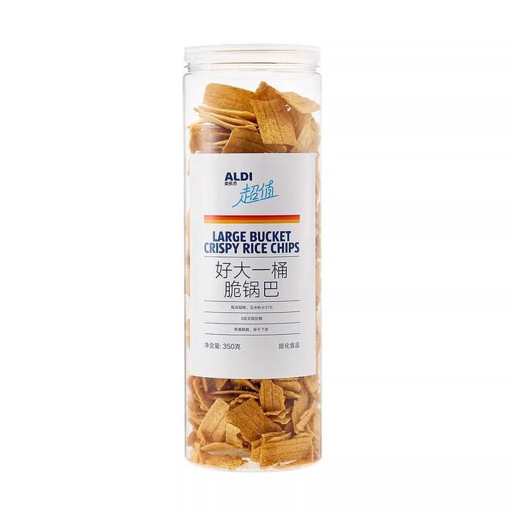 Aldi Value Large Bucket Crispy Rice Chips 350g – Limited Import