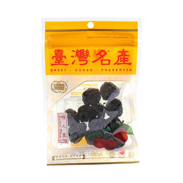 Qiancheng Sweetheart Preserved Plums 110g - Taiwan-Style Dried Plums