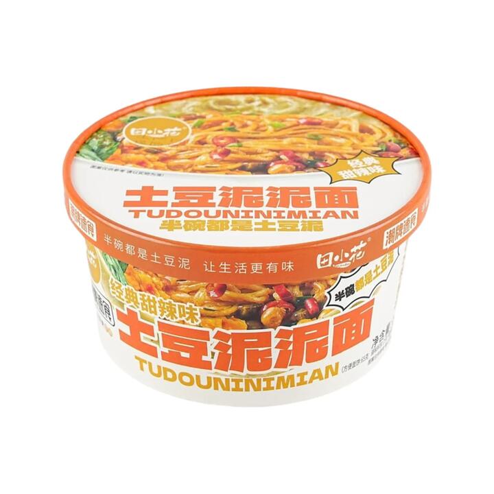 Tianxiaohua Mashed Potato Noodles – Classic Sweet & Spicy 118g - Instant Cup Noodles with Mashed Potato Topping
