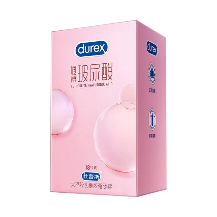 Durex Fetherlite Hyaluronic Acid Ultra Thin Condoms - 18 Pack