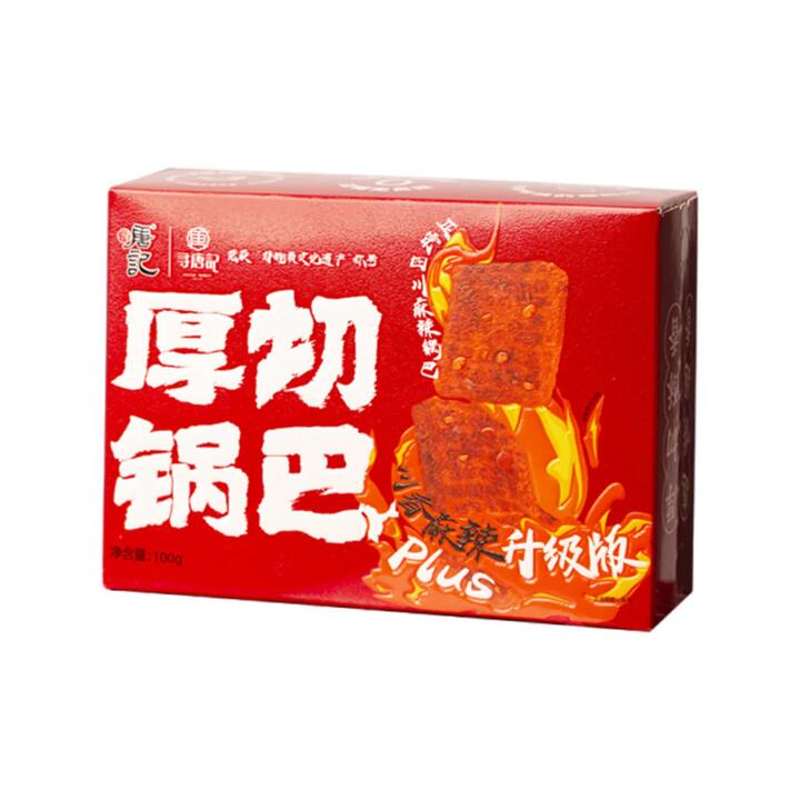 Xun Tang Ji Thick-Cut Guoba Rice Crackers – Sichuan Mala Flavor 100g