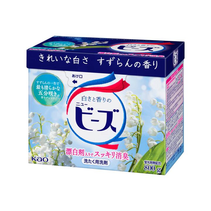 Kao New Beads Laundry Detergent Powder - Lily of the Valley 800g
