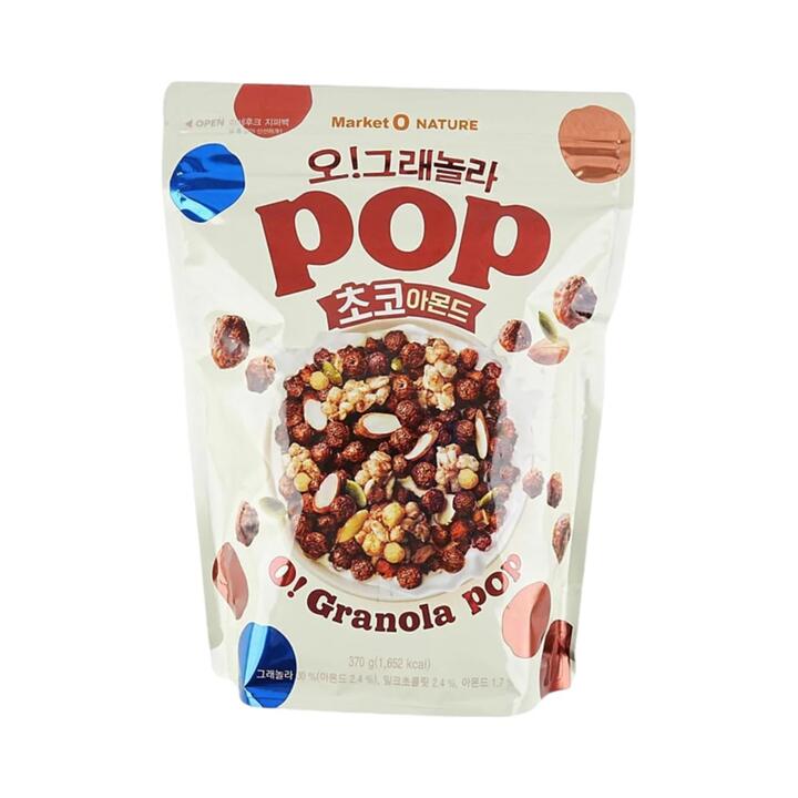 Orion Market O Nature O! Granola Pop – Chocolate Almond 370g