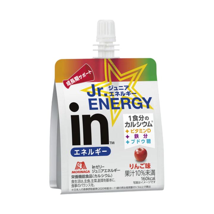 Morinaga in Jelly Jr. Energy Apple 180g - Kids Energy Jelly Pouch