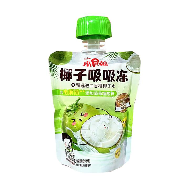 Bestore Xiaoshixian Coconut Jelly Squeeze Pouch 85g - Coconut Water Jelly Snack
