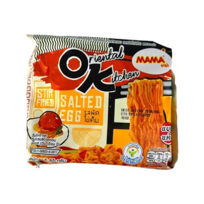 MAMA Oriental Kitchen Stir-Fried Salted Egg Yolk Instant Noodles 85g